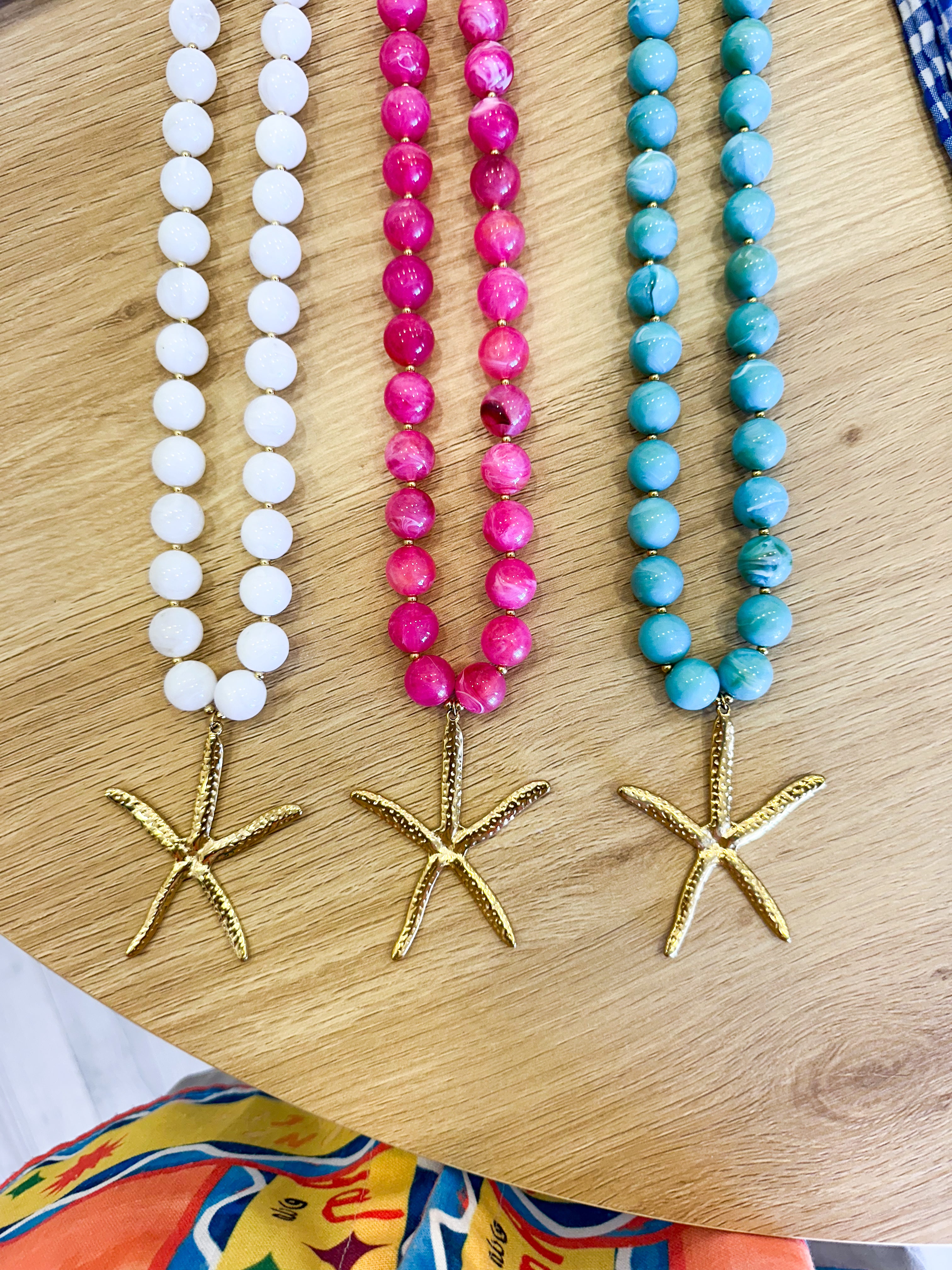 Colar Pedras com Estrela do Mar