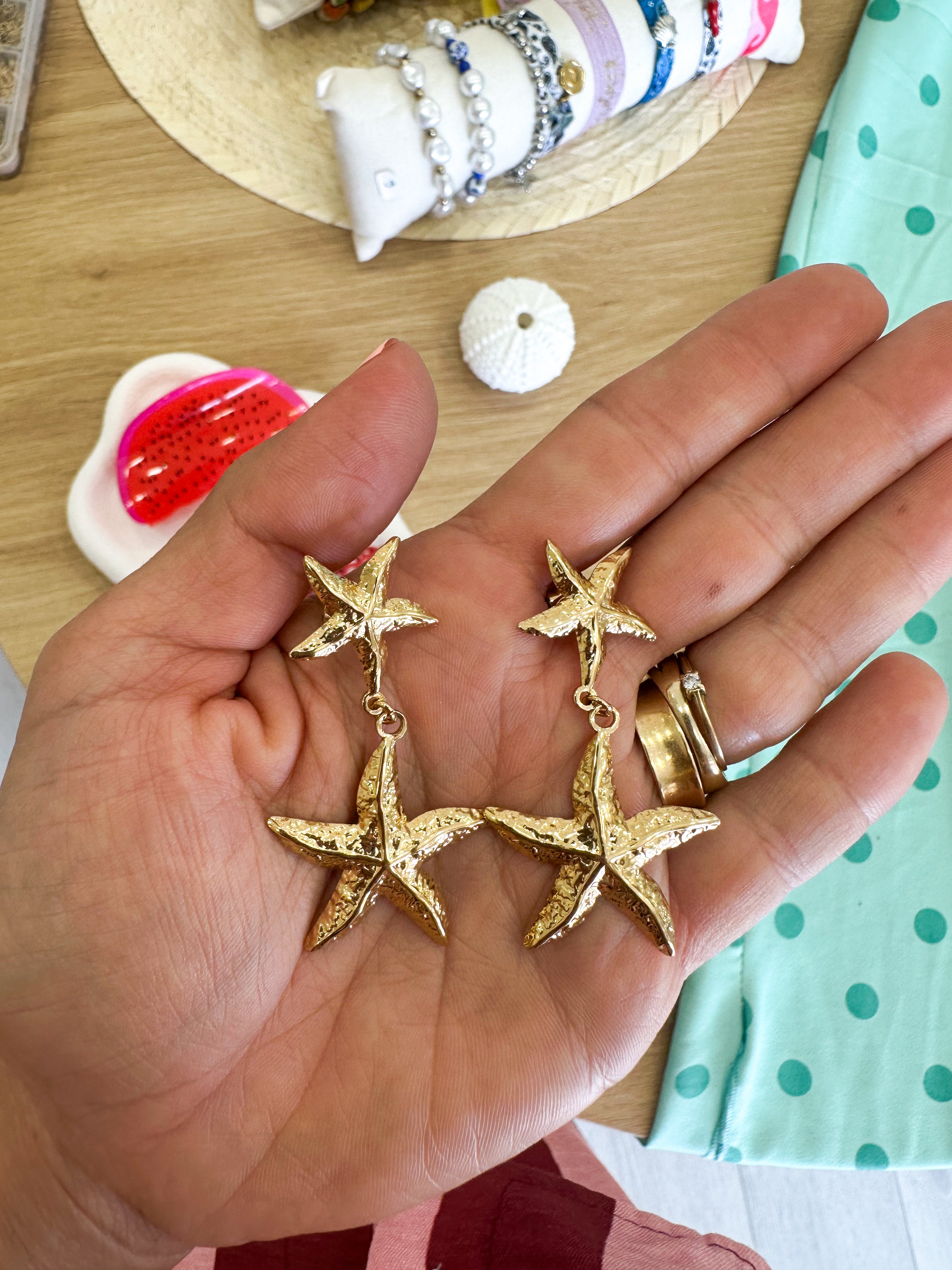 Brincos Estrelas do Mar